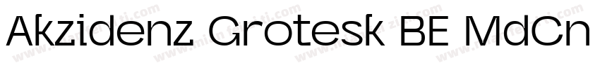 Akzidenz Grotesk BE MdCn Regular字体转换